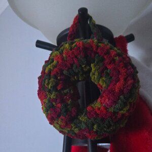 Handmade Crochet Mini Christmas Wreath 🎄✨
